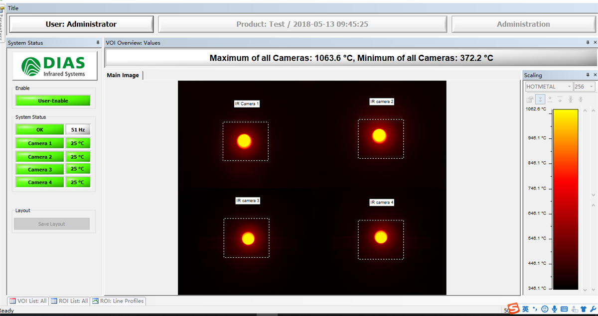 PYROSOFT Automation SC 6臺紅外熱像儀自動化軟件